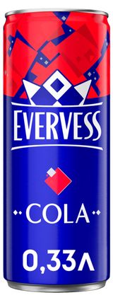 Изображение товара Напиток газированный Evervess Кола, 330 мл