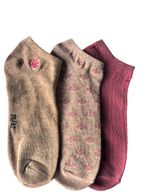 Изображение товара Носки женские InExtenso укороченные 3 пары, р 35/38-39/42