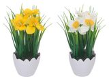 Изображение товара Цветок искусственный Нарцисс в горшке 18 см, 1 шт в ассортименте