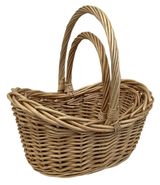 Изображение товара Корзины из лозы коричневые, 2 шт