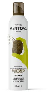 Изображение товара Масло-спрей оливковое Fratelli Mantova Extra Virgin нерафинированное с черным трюфелем Италия, 200 мл