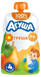 Изображение товара Пюре фруктовое «Агуша» груша с 4 мес., 90 г