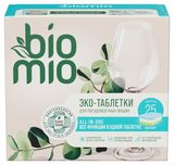 Изображение товара Таблетки для посудомоечной машины BioMio All-in-One эвкалипт, 16 г х 25 шт