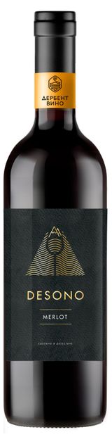 Изображение товара Вино Desono Мерло красное сухое Россия, 0,75 л