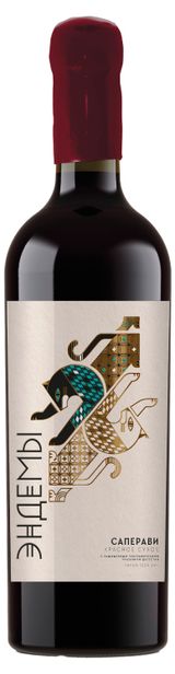 Изображение товара Вино «Эндемы» Саперави красное сухое Россия, 0,75 л