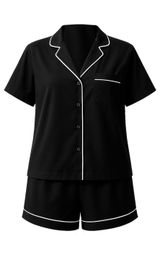 Изображение товара Пижама женская InExtenso с коротким рукавом черная, р. S-XXL