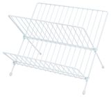Изображение товара Сушилка для посуды Actuel складная металлическая белая, 33х24х8 см