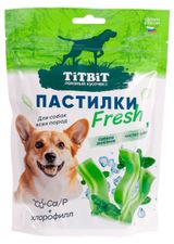 Изображение товара Лакомство для собак TITBIT Пастилки Fresh чистое дыхание чистка зубов, 130 г