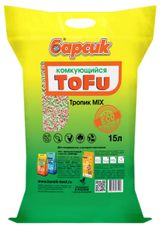 Изображение товара Наполнитель для кошачьего туалета «Барсик» TOFU Тропик MIX комкующийся, 15 л