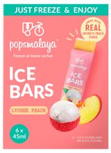 Изображение товара Фруктовый сорбет для заморозки Popsmalaya личи персик, 6х45 мл