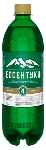 Изображение товара Вода минеральная лечебно-столовая «Ессентуки» №4 газированная, 750 мл
