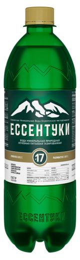 Изображение товара Вода минеральная лечебная «Ессентуки» №17 газированная, 750 мл