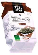 Изображение товара Чипсы нори Sen Soy Терияки из обжаренной морской водоросли, 4,5 г