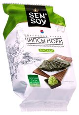 Изображение товара Чипсы нори Sen Soy Васаби из обжаренной морской водоросли, 4,5 г