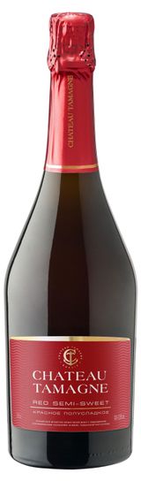 Изображение товара Игристое вино Chateau TAMAGNE Жемчужное красное полусладкое Россия, 0,75 л