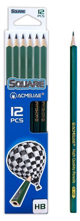 Изображение товара Набор карандашей чернографитовых ACMELIAE HB квадратные, 12 шт