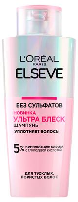 Изображение товара Шампунь для волос L'Oreal Paris Elseve ультра блеск Франция, 200мл