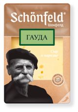 Изображение товара Сыр полутвердый Schonfeld Гауда нарезка 45% БЗМЖ, 125 г