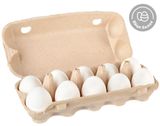 Изображение товара Социальный товар Яйцо куриное С0 белое лоток, 10 шт