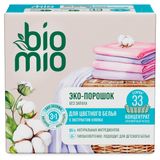 Изображение товара Порошок для стирки BioMio для цветного и белого белья без запаха, 1 кг (33 стирки)