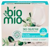 Изображение товара Таблетки для посудомоечной машины BioMio All-in-One эвкалипт, 16 г х 25 шт