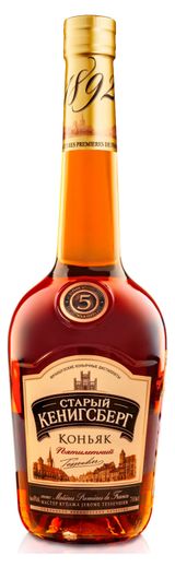 Изображение товара Коньяк «Старый Кенигсберг» пятилетний Россия, 0,7 л
