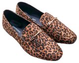Изображение товара Туфли женские InExtenso коричневые с леопардовым рисунком, 36-41