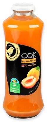 Изображение товара Сок АШАН Золотая птица Абрикосовый Армения, 750 мл