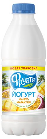 Изображение товара Йогурт питьевой «Фруате» манго маракуйя 1% БЗМЖ, 850 г