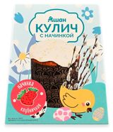 Изображение товара Кулич пасхальный АШАН Красная птица с клубникой, 410 г