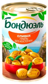 Изображение товара Оливки зеленые «Бондюэль» Гриль без косточки, 300 г