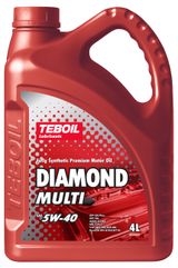 Изображение товара Масло моторное Teboil Diamond Multi 5W-40 синтетическое, 4 л