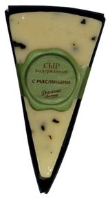 Изображение товара Сыр полутвердый «Долина Легенд» выдержанный с маслинами халяль 50% БЗМЖ, 150 г