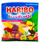 Изображение товара Мармелад жевательный Haribo Troppi Frutti тропические фрукты Германия, 100 г