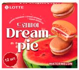 Изображение товара Печенье бисквитное Lotte Дрим пай со вкусом арбуза, 276 г