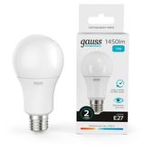 Изображение товара Лампа светодиодная Gauss 15W 4100K E27 LEDдневной белый свет, 1 шт