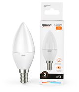 Изображение товара Лампа светодиодная Gauss 8W 3000K Е14 LED теплый белый свет, 1 шт