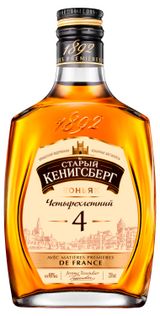 Изображение товара Коньяк «Старый Кенигсберг» четырехлетний Россия, 0,25 л