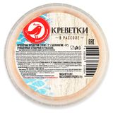 Изображение товара Креветки отварные АШАН Красная птица очищенные в рассоле, 200 г