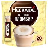 Изображение товара Кофейный напиток растворимый «Нескафé» Латте со вкусом пломбира, 15 г х 20 шт