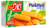 Изображение товара Рыбные палочки VICI РыбОК из минтая и хека в панировке замороженные, 300 г