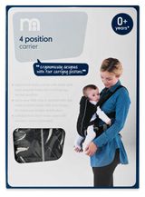 Изображение товара Рюкзак-переноска детский Mothercare 4-х позиционный черный