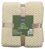 Изображение товара Плед Actuel жаккардовый бежевый, 150х200 см