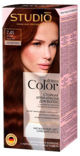 Изображение товара Крем-краска для волос Studio Professional Ultima Color тон 7.45 Яркий медный, 137 г