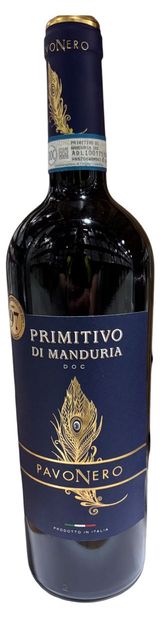 Изображение товара Вино Pavonero Примитиво ди Мандурия красное полусухое Италия, 0,75 л