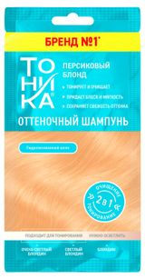 Изображение товара Шампунь оттеночный «Тоника» 2 в 1 Персиковый блонд, 25 мл
