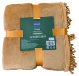 Изображение товара Плед Actuel фланелевый оранжевый, 150х200 см