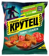 Изображение товара Гренки ржаные «Крутец» со вкусом томата спайси, 80 г