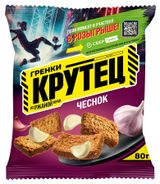 Изображение товара Гренки ржаные «Крутец» со вкусом чеснока, 80 г