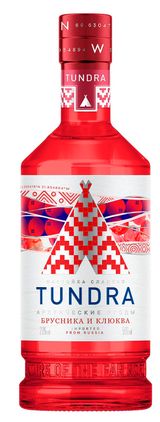 Изображение товара Настойка сладкая «Тундра» Арктические ягоды брусника и клюква Россия, 0,5 л